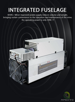 Microbt M30s BTC Asic Madenci 38W 86Th/S 3268W SHA-256